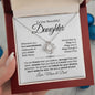 To Our Beautiful Daughter | Proud Of You | Love Knot Necklace - Love From Mom & Dad
