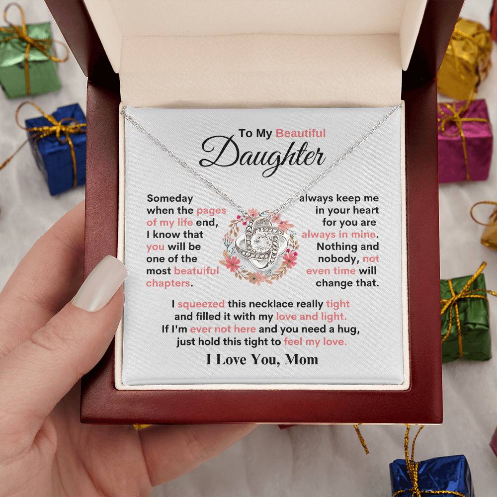 To My Beautiful Daughter | Beautiful Chapters | Love Knot Necklace - JENACDirect