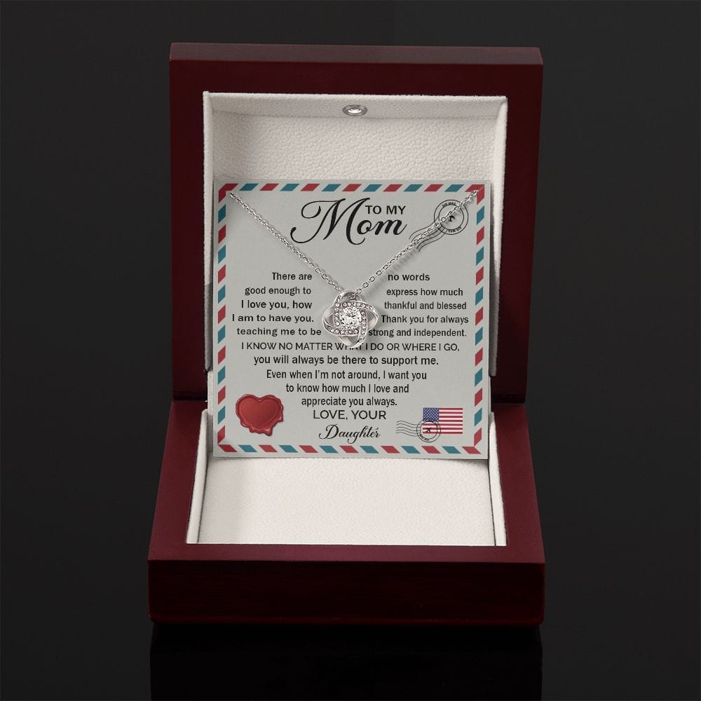 To My Mom | Love & Appreciate you | Love Knot Necklace - JENACDirect