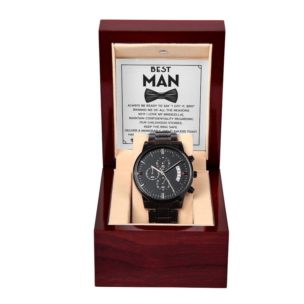 Best Man Chronograph Watch - JENACDirect