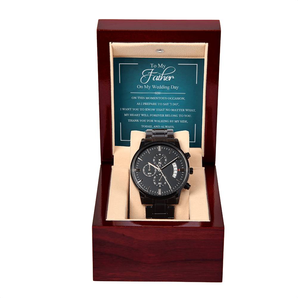 To My Father on My Wedding Day | Chronograph Watch - JENACDirect