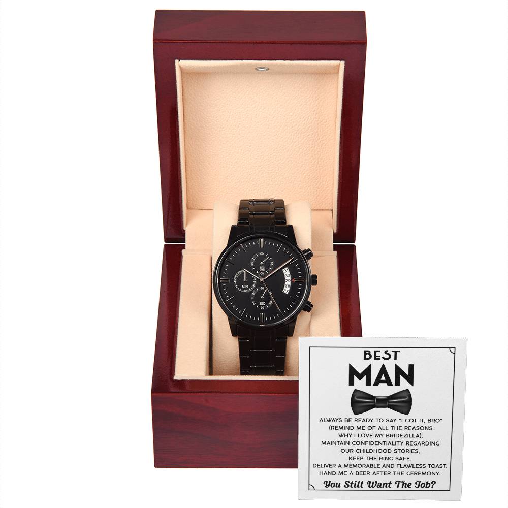 Best Man Chronograph Watch - JENACDirect