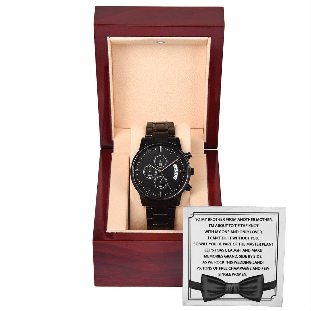 Please Be My Groomsman | Chronograph Watch - JENACDirect