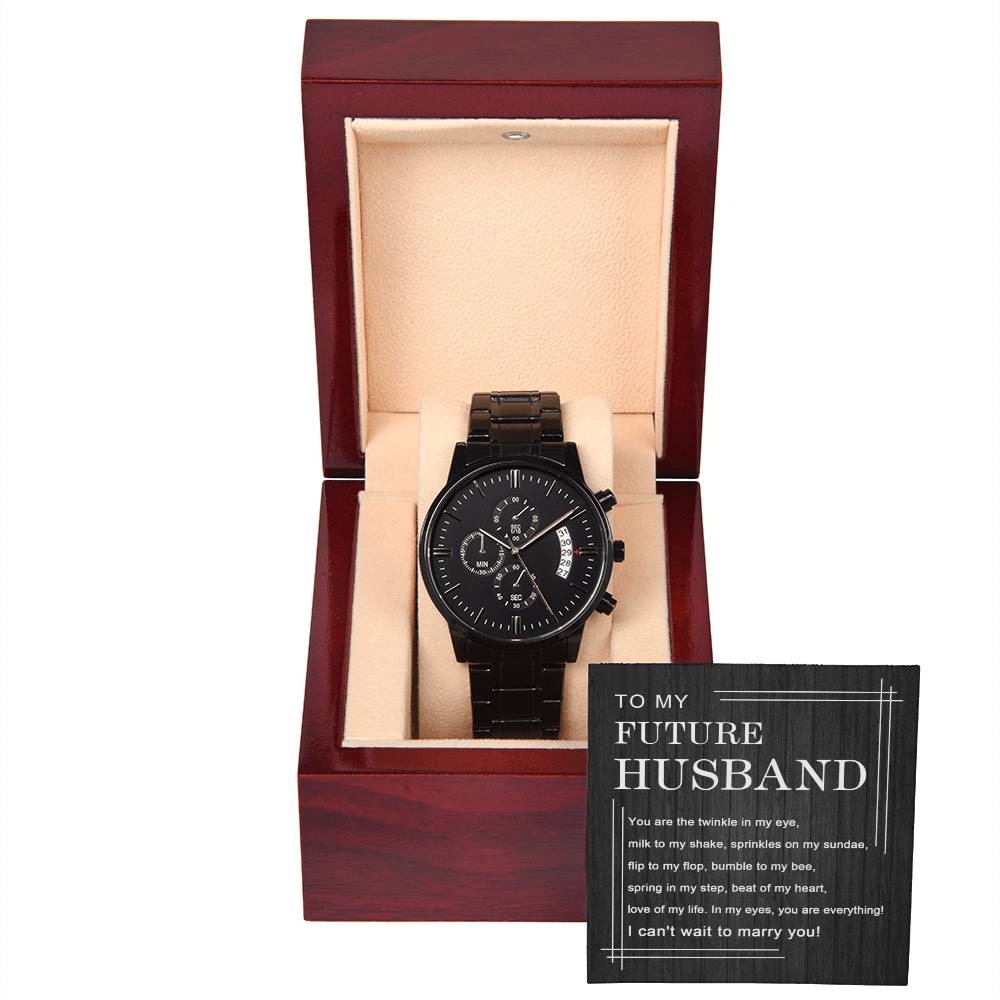 To My Future Husband | Chronograph Watch - JENACDirect