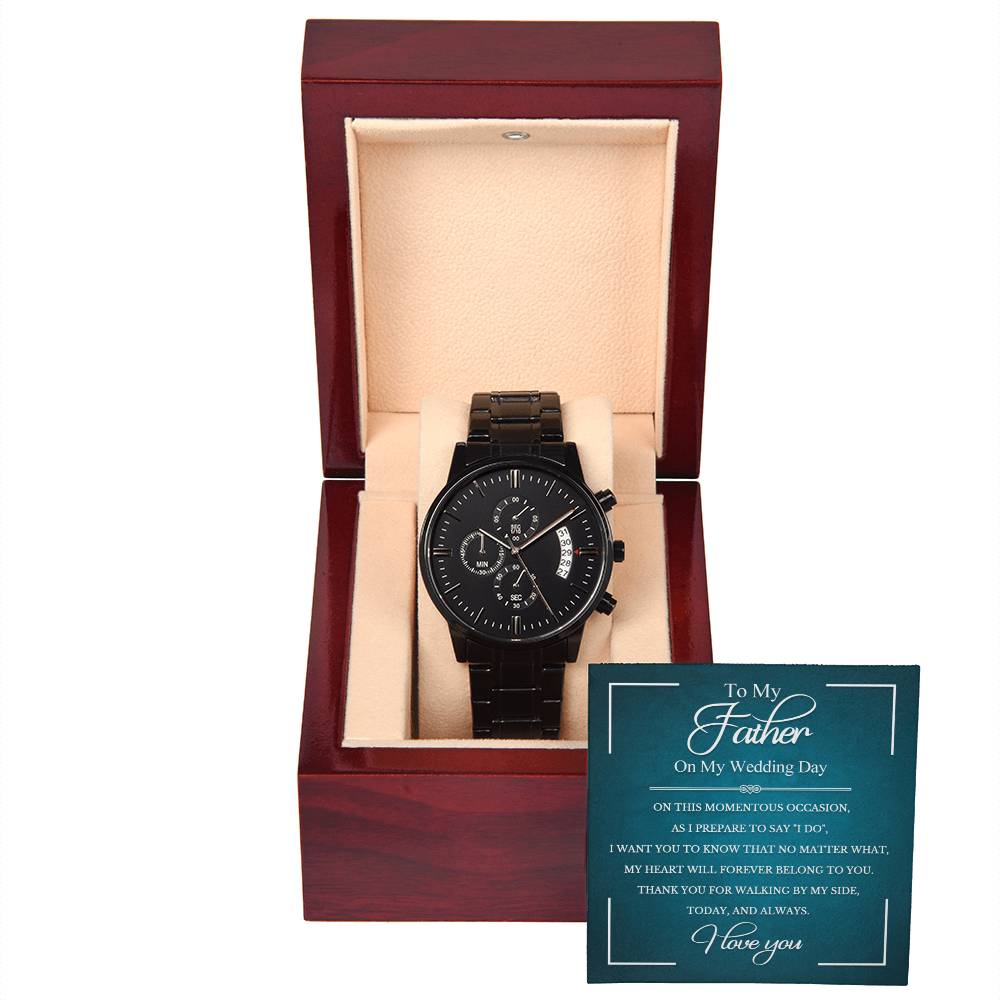 To My Father on My Wedding Day | Chronograph Watch - JENACDirect