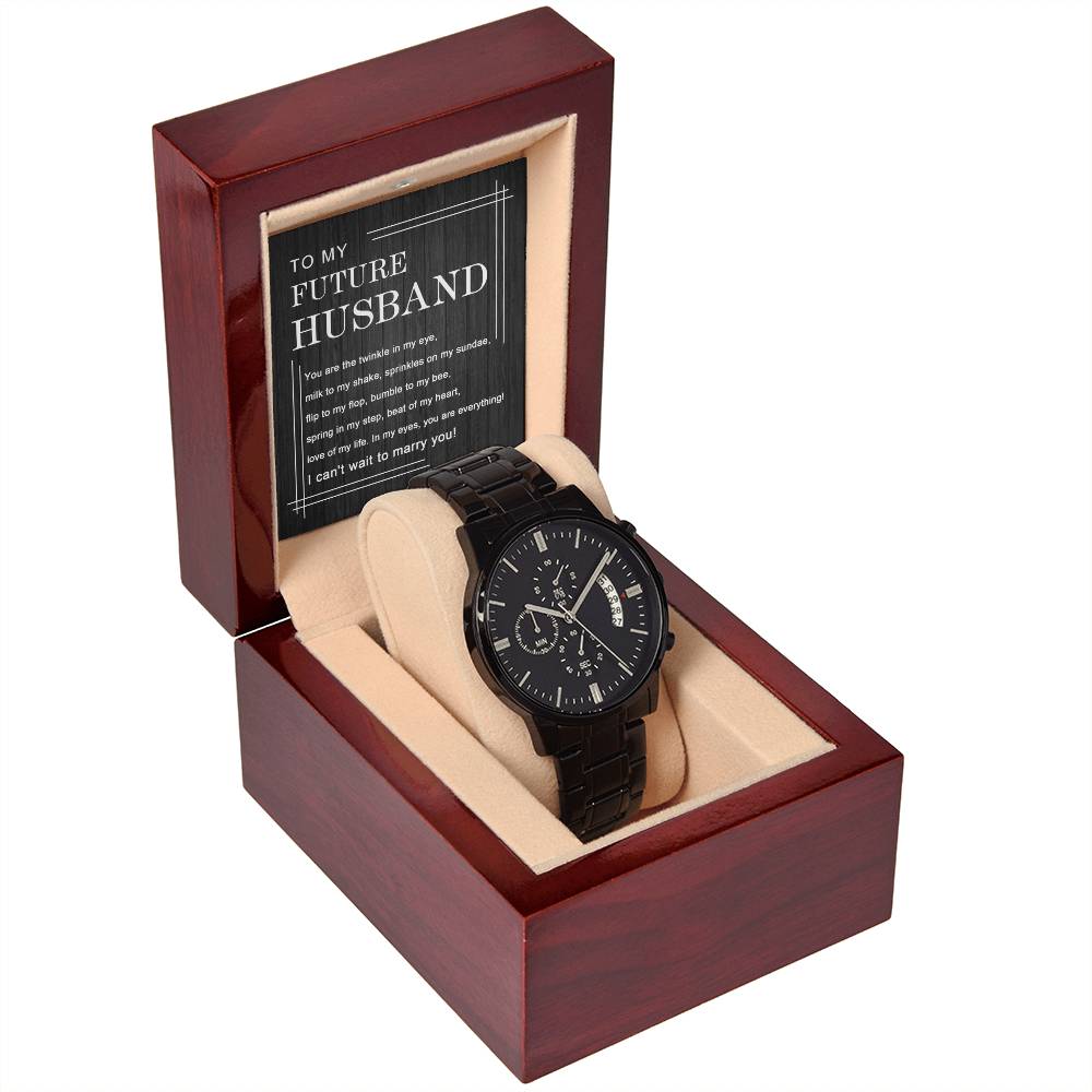 To My Future Husband | Chronograph Watch - JENACDirect