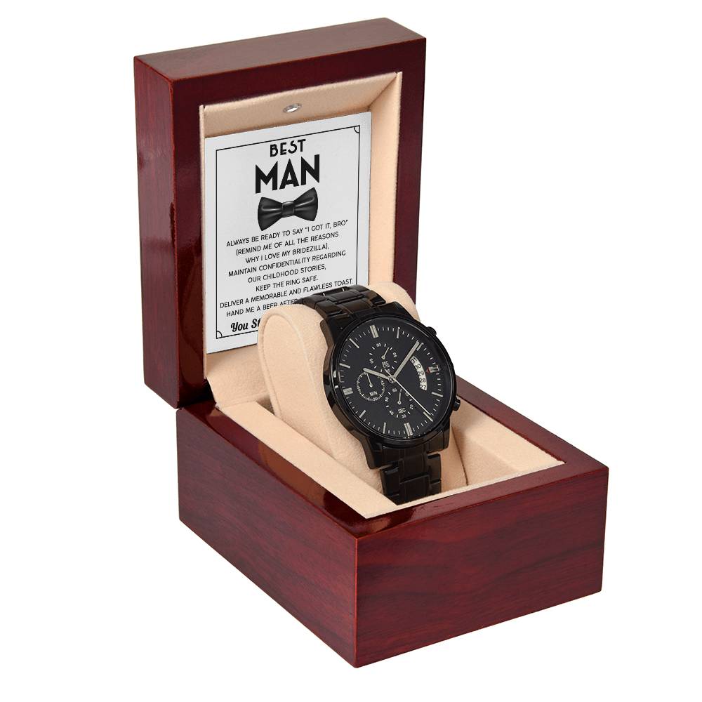 Best Man Chronograph Watch - JENACDirect