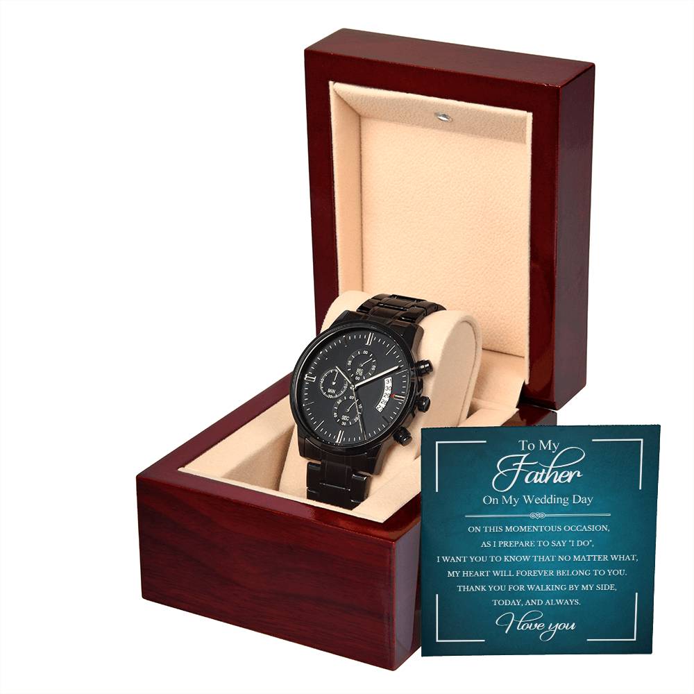 To My Father on My Wedding Day | Chronograph Watch - JENACDirect