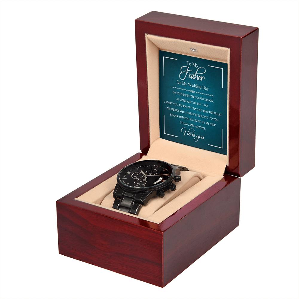 To My Father on My Wedding Day | Chronograph Watch - JENACDirect