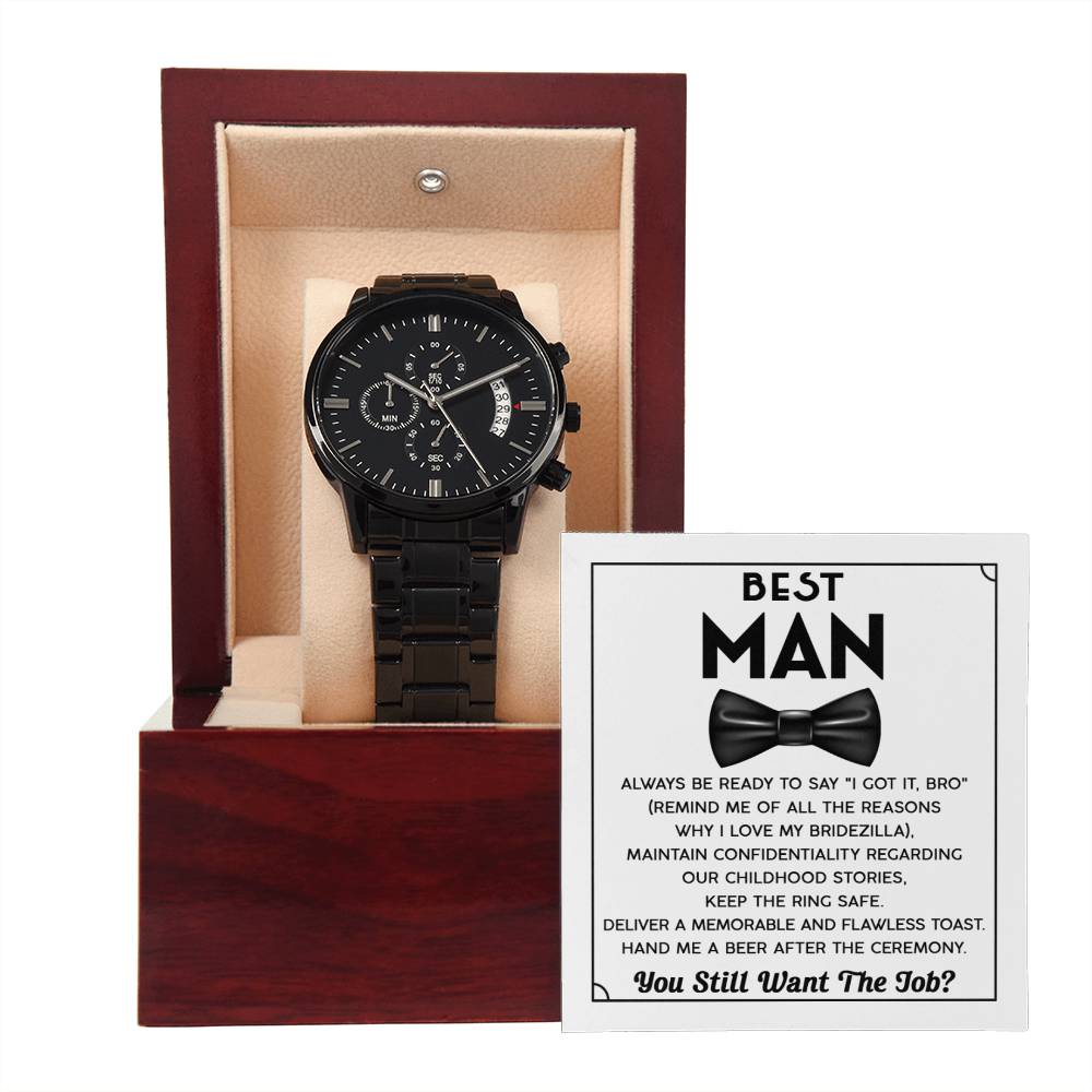 Best Man Chronograph Watch - JENACDirect