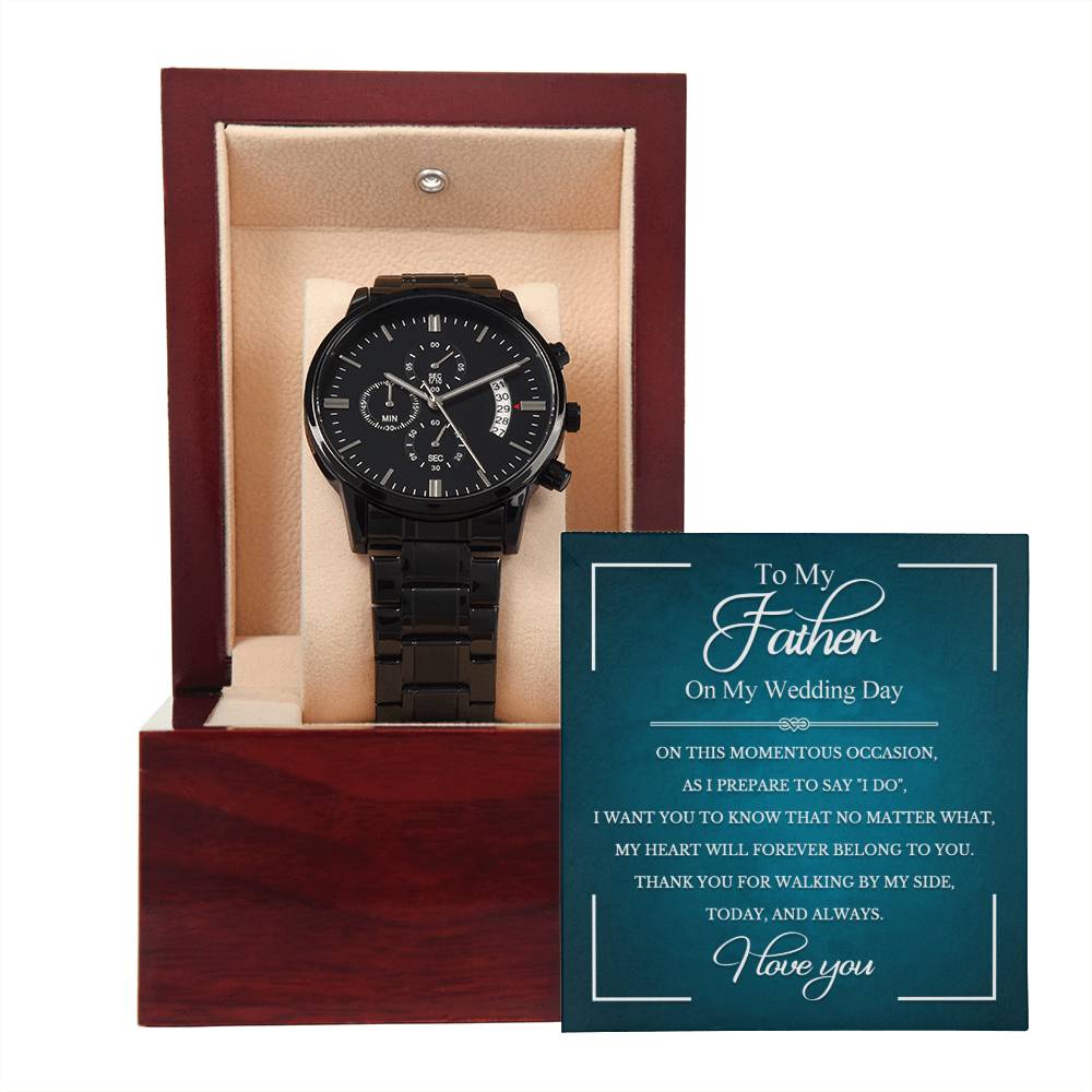 To My Father on My Wedding Day | Chronograph Watch - JENACDirect