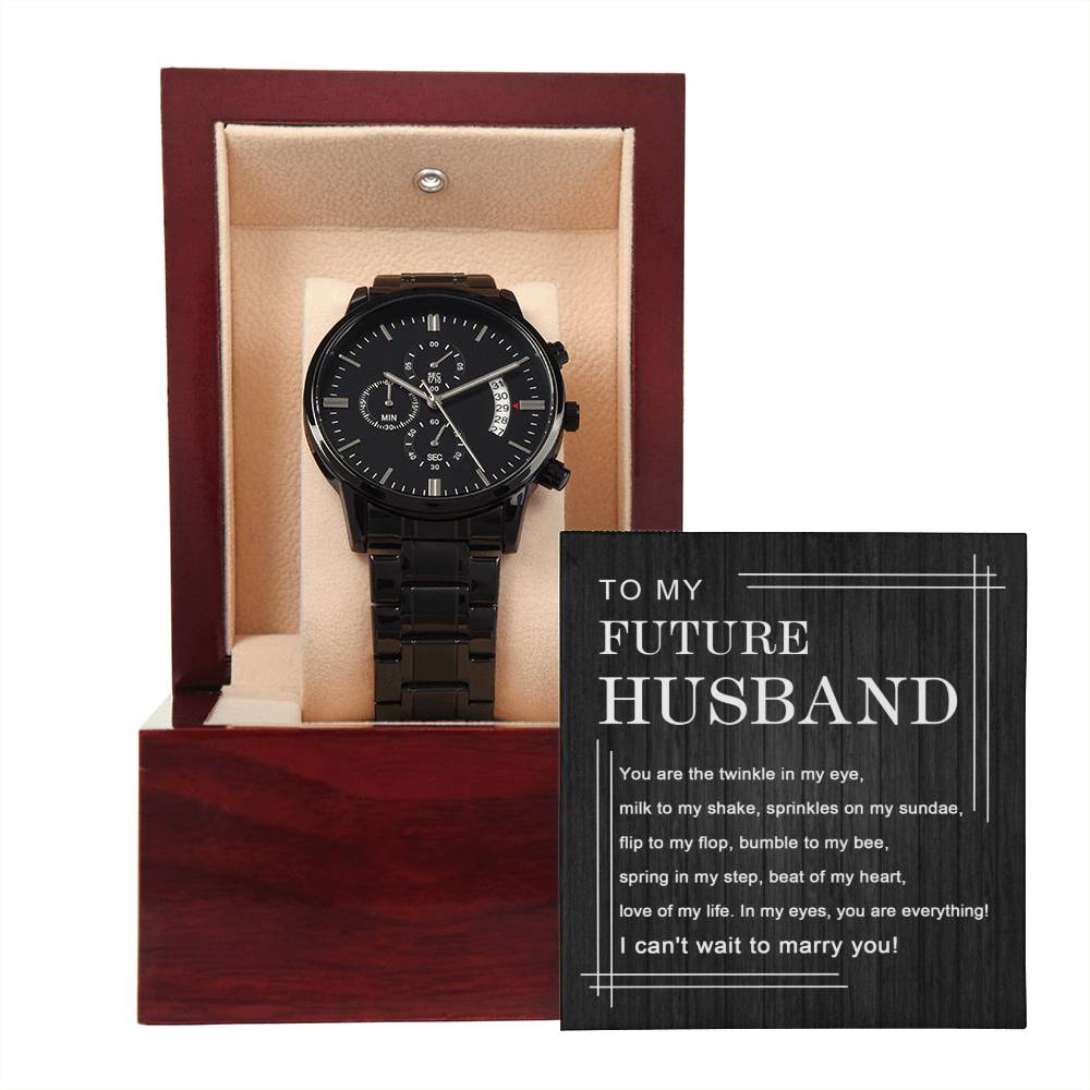 To My Future Husband | Chronograph Watch - JENACDirect