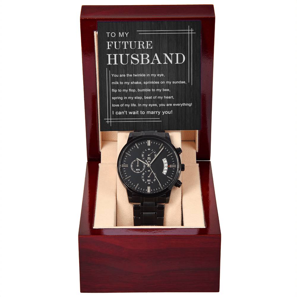 To My Future Husband | Chronograph Watch - JENACDirect