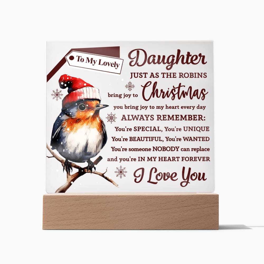 Daughter | Robin Bring Joy | Acrylic Plaque