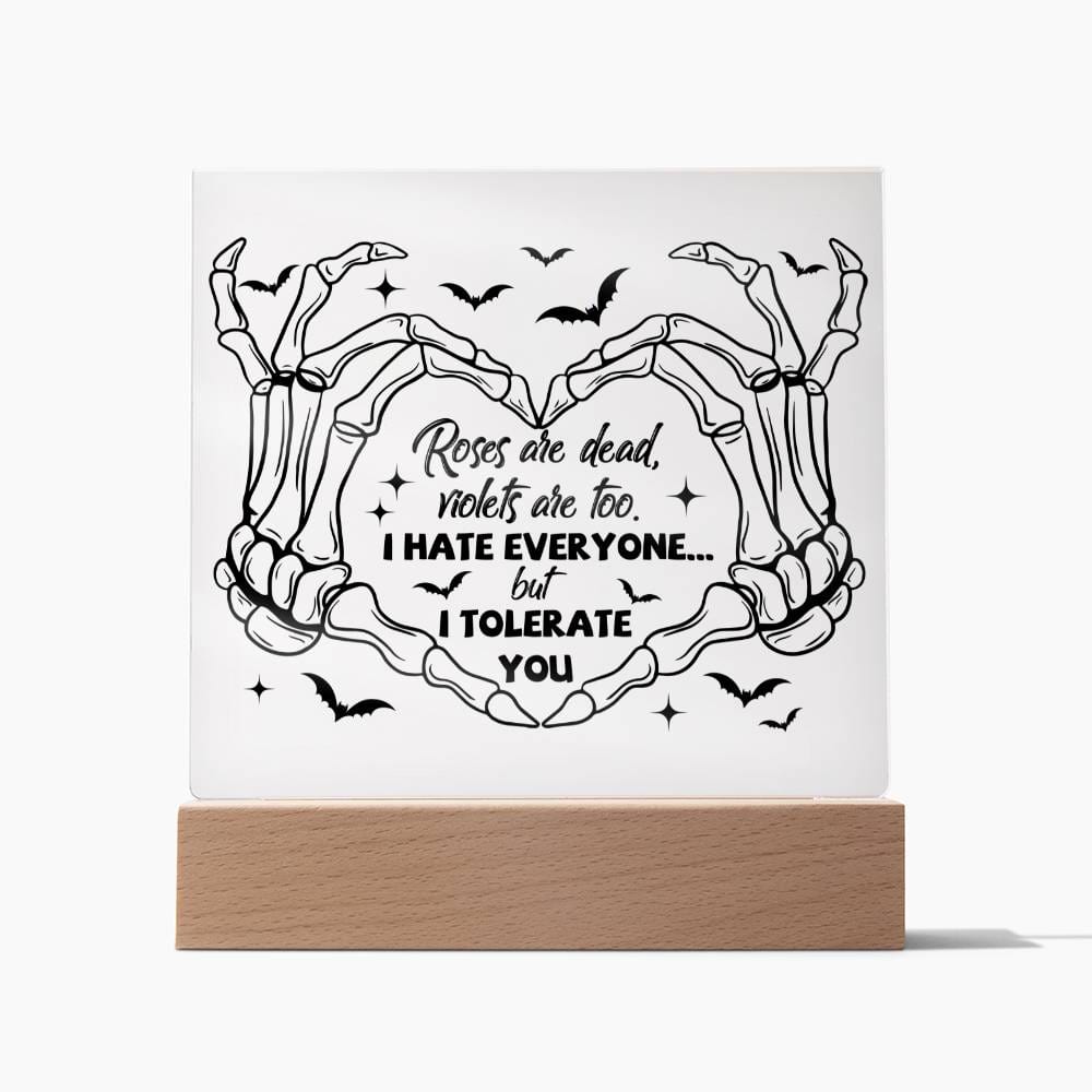 Halloween I Tolerate You | Acrylic Plaque - JENACDirect