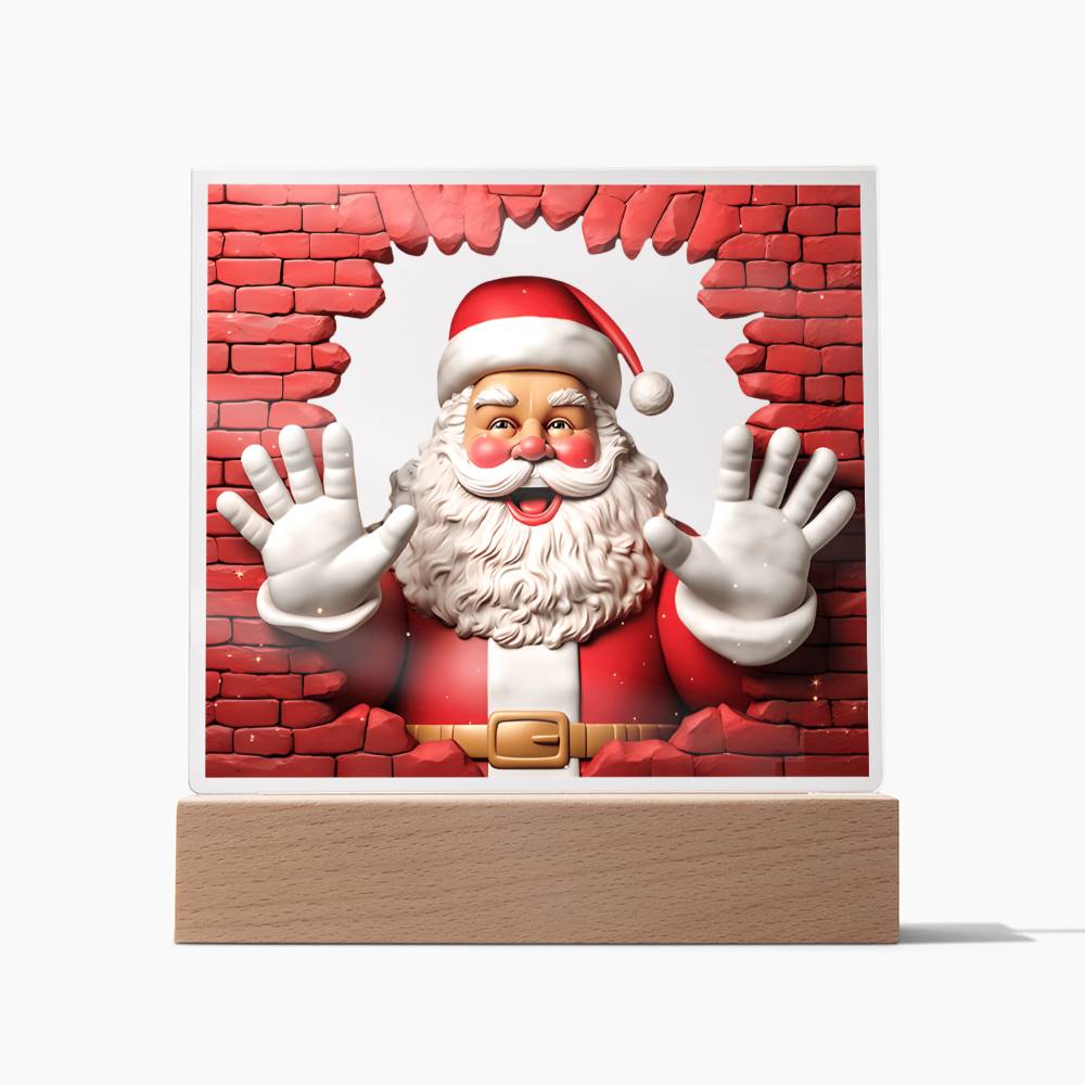 Christmas Santa Acrylic Plaque - JENACDirect