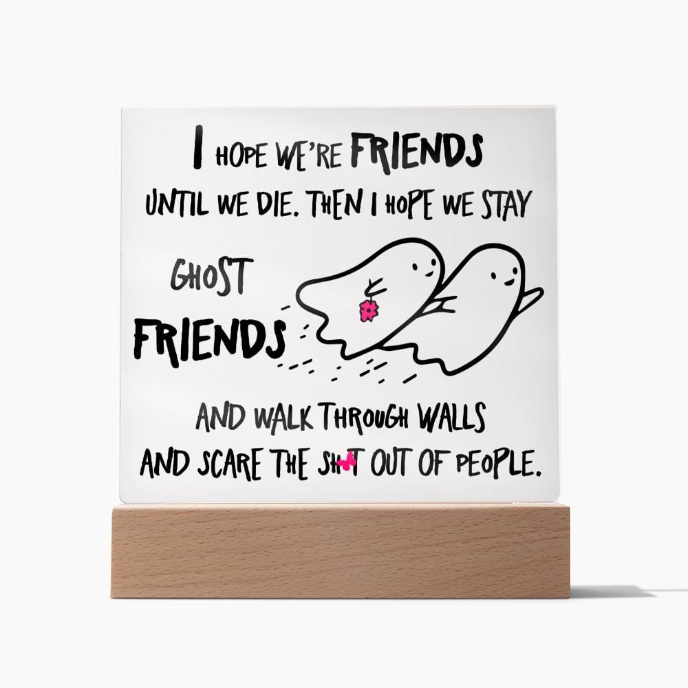 Halloween Ghost Friends | Acrylic Plaque - JENACDirect