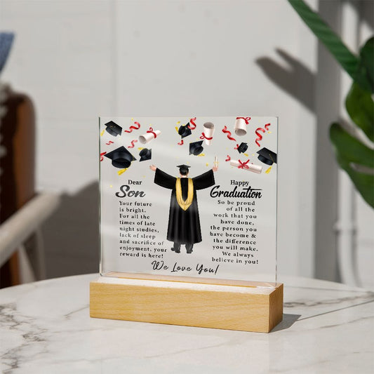 Dear Son | Happy Graduation | Acrylic Plaque - JENACDirect