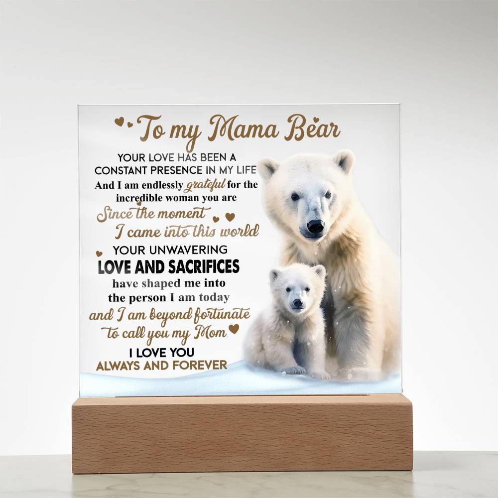 Mom | Mama Bear | Acrylic Plaque