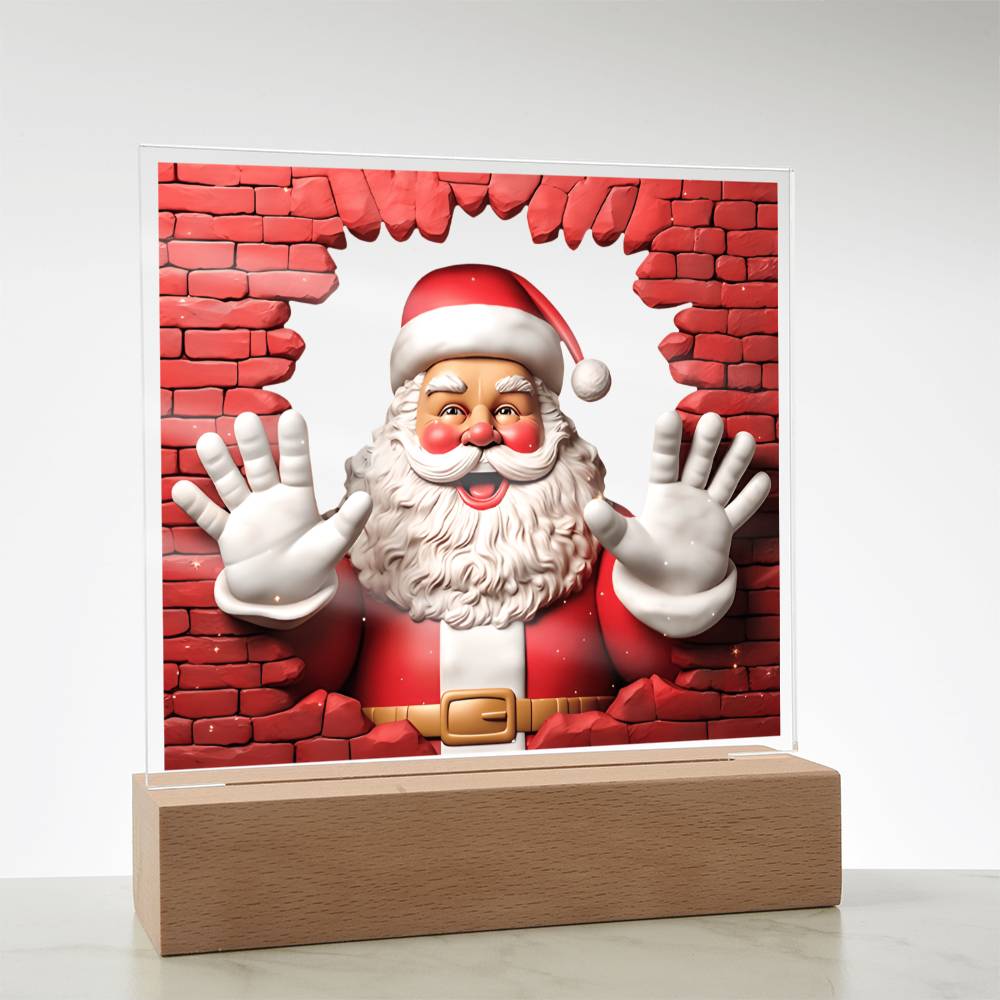 Christmas Santa Acrylic Plaque - JENACDirect