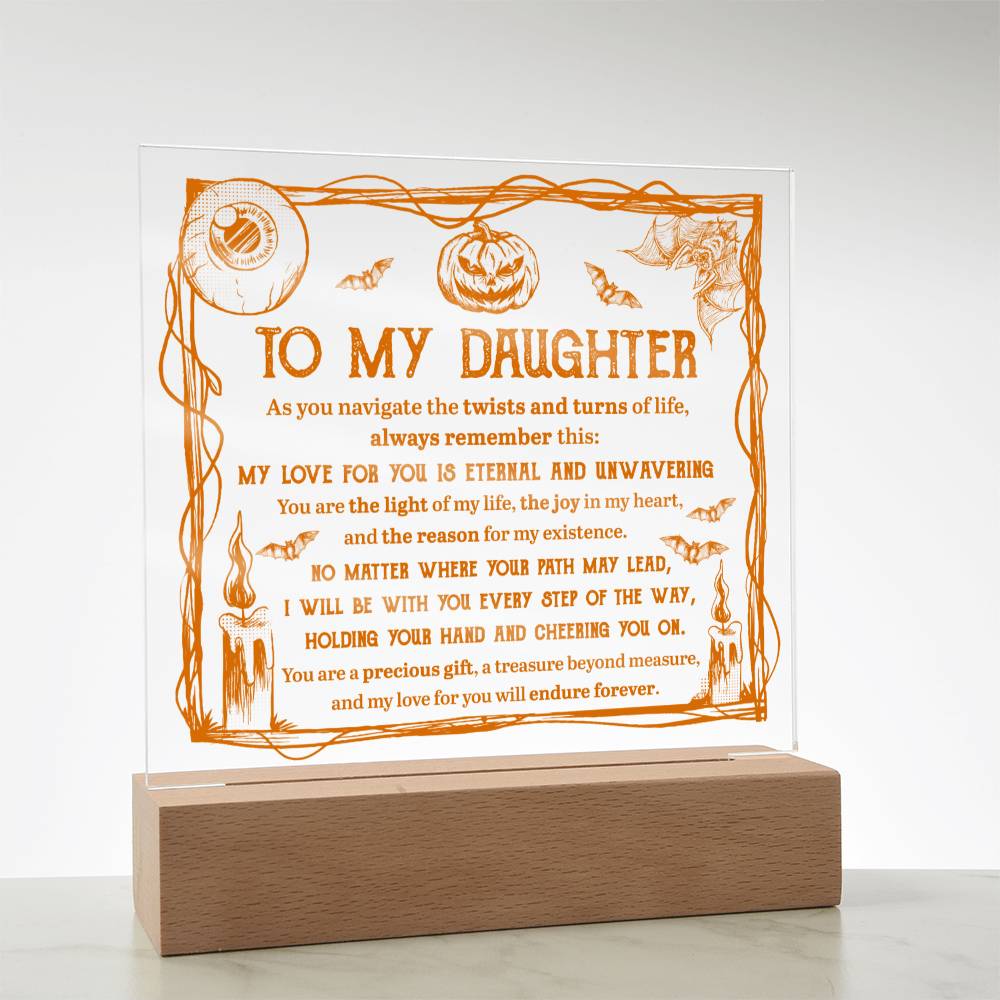 To My Daughter | Light of Life | Acrylic Plaque - JENACDirect