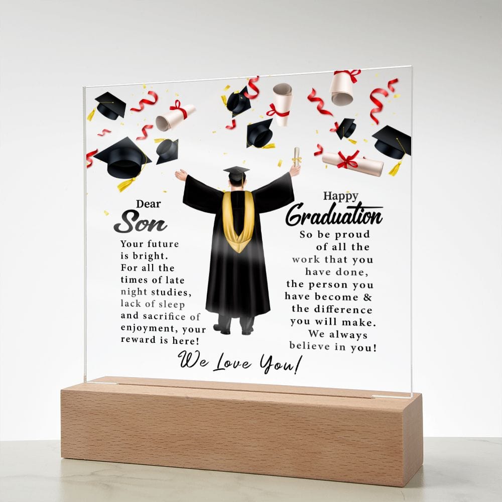 Dear Son | Happy Graduation | Acrylic Plaque - JENACDirect