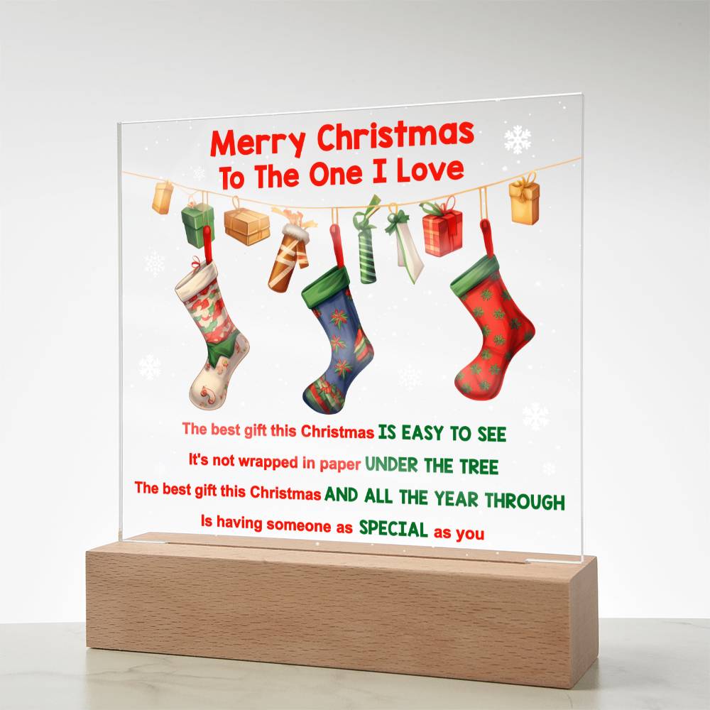 Merry Christmas To The I Love | Acrylic Plaque - JENACDirect