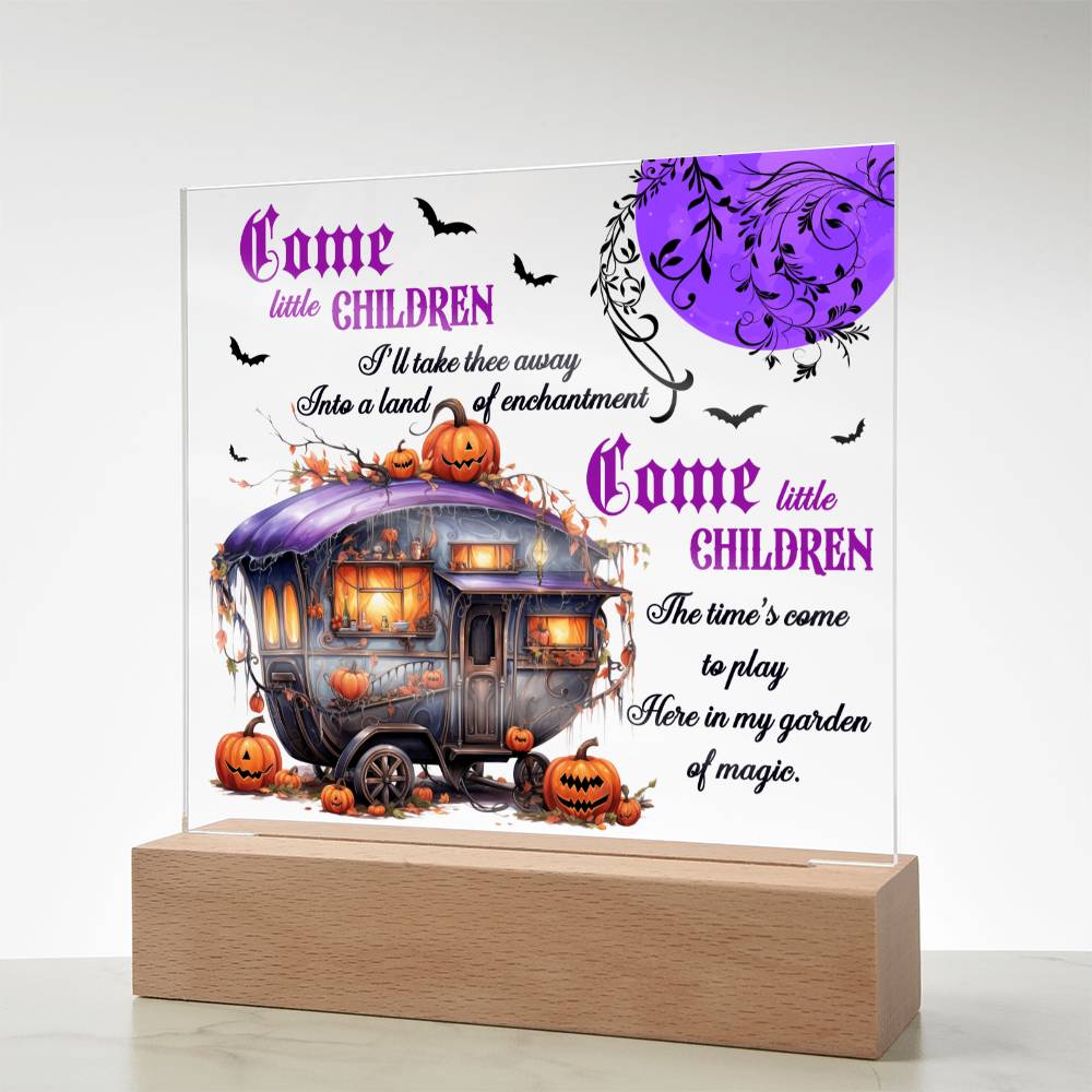 Halloween Garden of Magic | Acrylic Plaque - JENACDirect