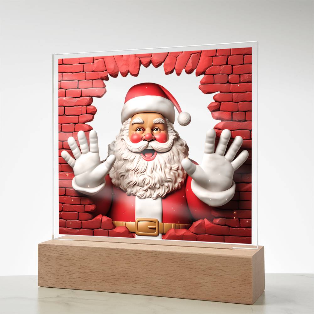 Christmas Santa Acrylic Plaque - JENACDirect