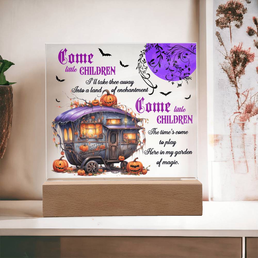 Halloween Garden of Magic | Acrylic Plaque - JENACDirect