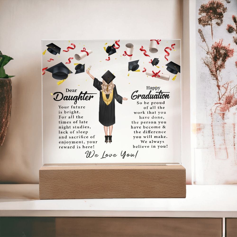 Dear Daughter | Happy Graduation | Acrylic Plaque - JENACDirect