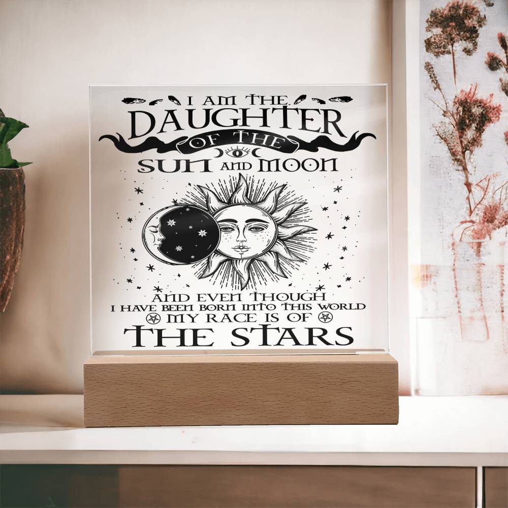 Daughter Of The Sun And Moon | Acrylic Plaque - JENACDirect