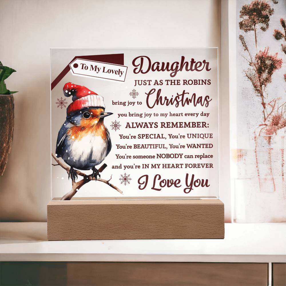 Daughter | Robin Bring Joy | Acrylic Plaque