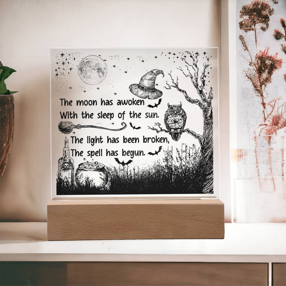 Halloween The Spell Begun | Acrylic Plaque - JENACDirect