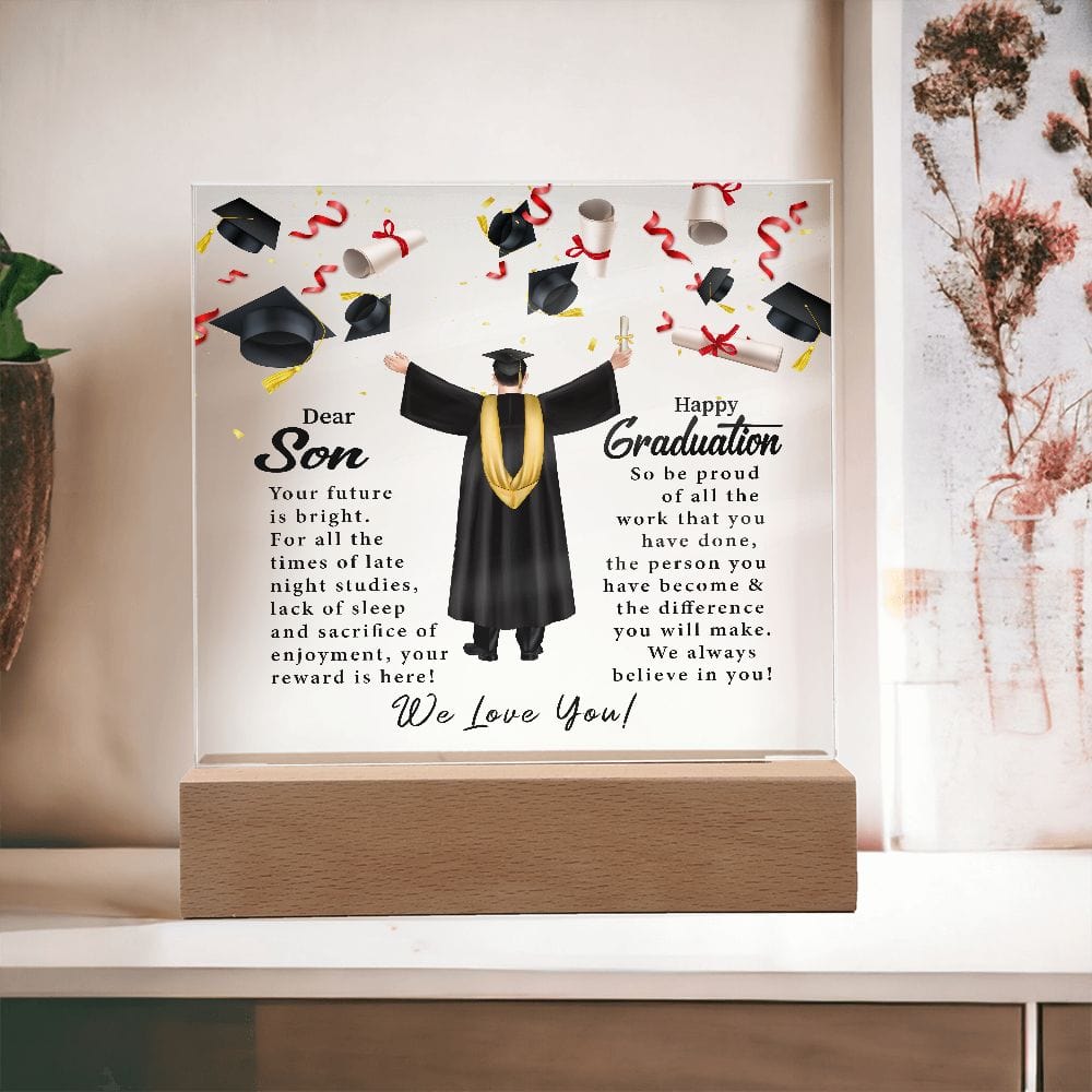 Dear Son | Happy Graduation | Acrylic Plaque - JENACDirect