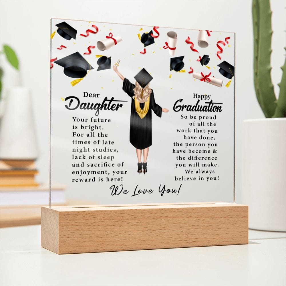 Dear Daughter | Happy Graduation | Acrylic Plaque - JENACDirect