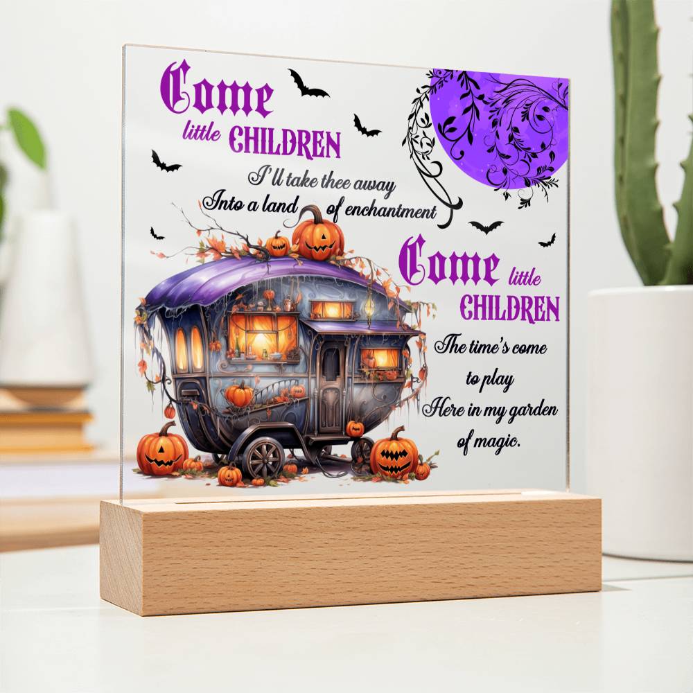 Halloween Garden of Magic | Acrylic Plaque - JENACDirect