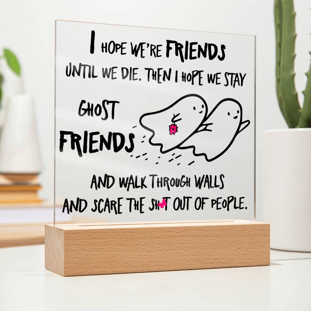 Halloween Ghost Friends | Acrylic Plaque - JENACDirect