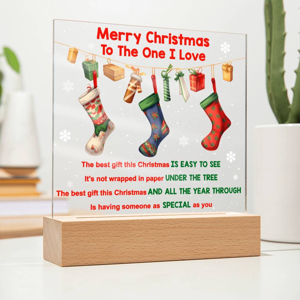 Merry Christmas To The I Love | Acrylic Plaque - JENACDirect