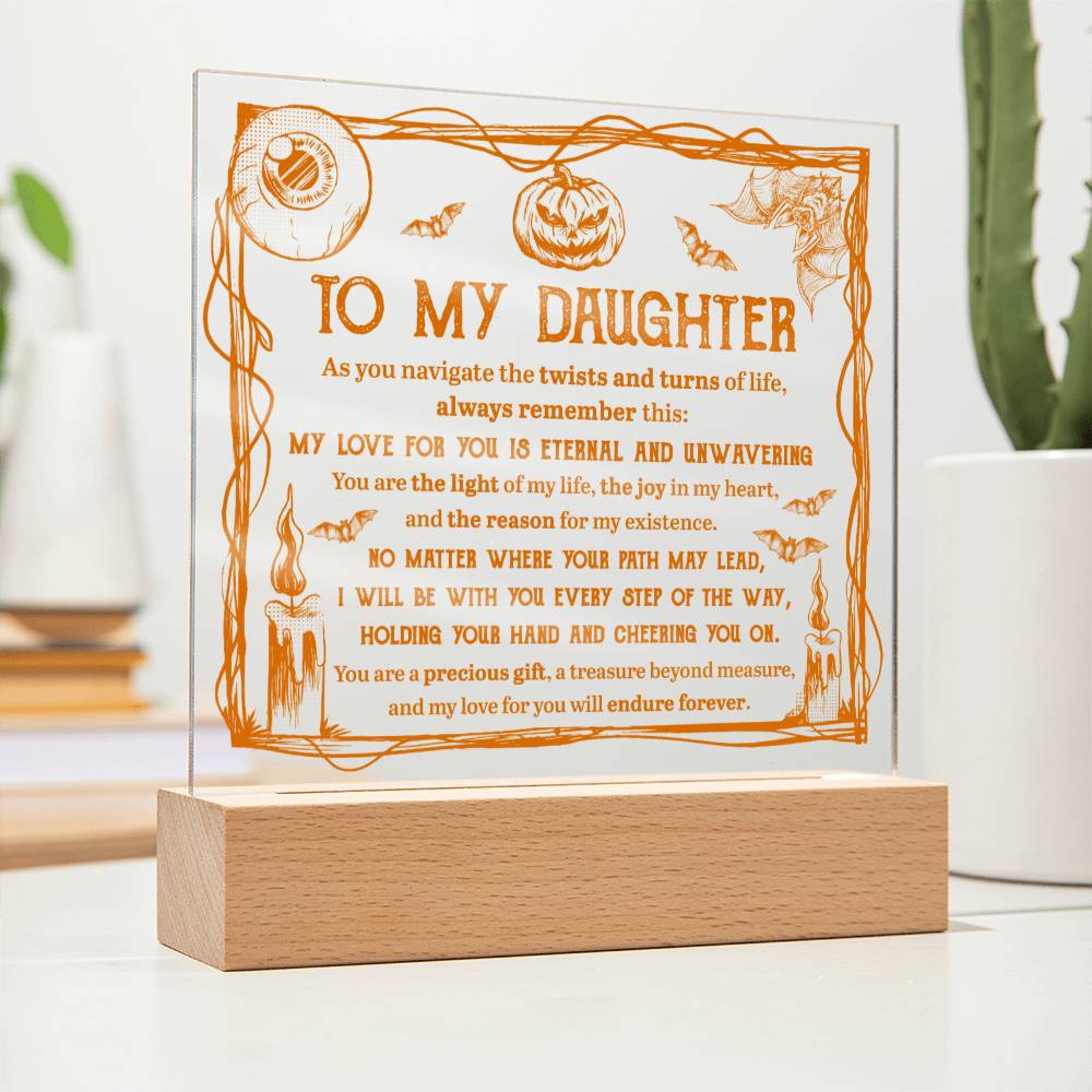 To My Daughter | Light of Life | Acrylic Plaque - JENACDirect