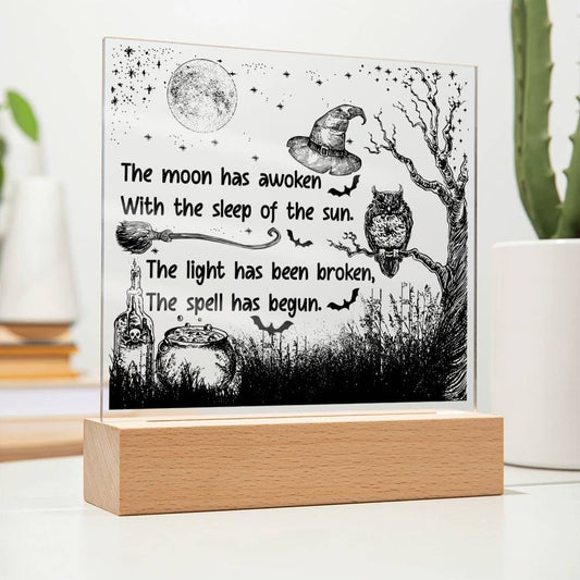 Halloween The Spell Begun | Acrylic Plaque - JENACDirect