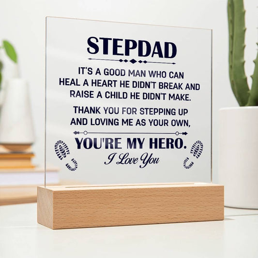 Stepdad, My Hero | Acrylic Plaque