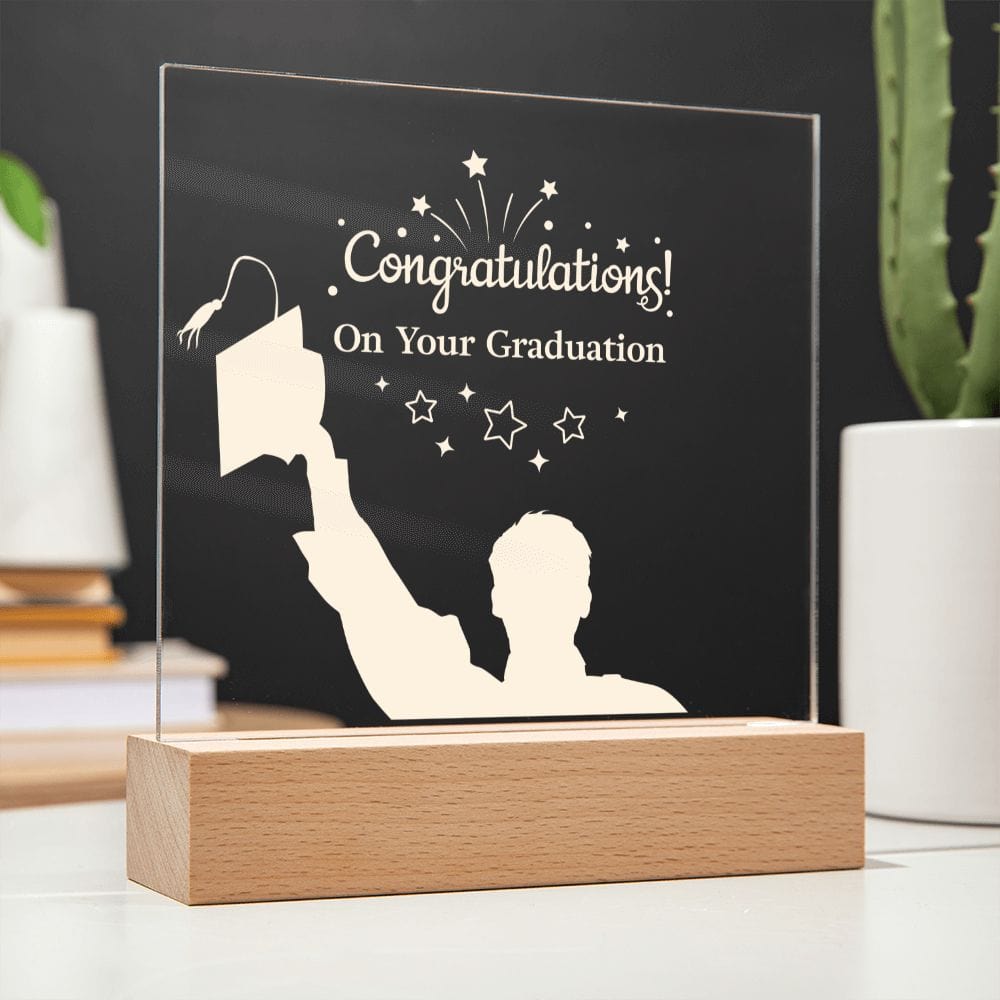 Congratulations on your Graduation Acrylic Plaque - JENACDirect