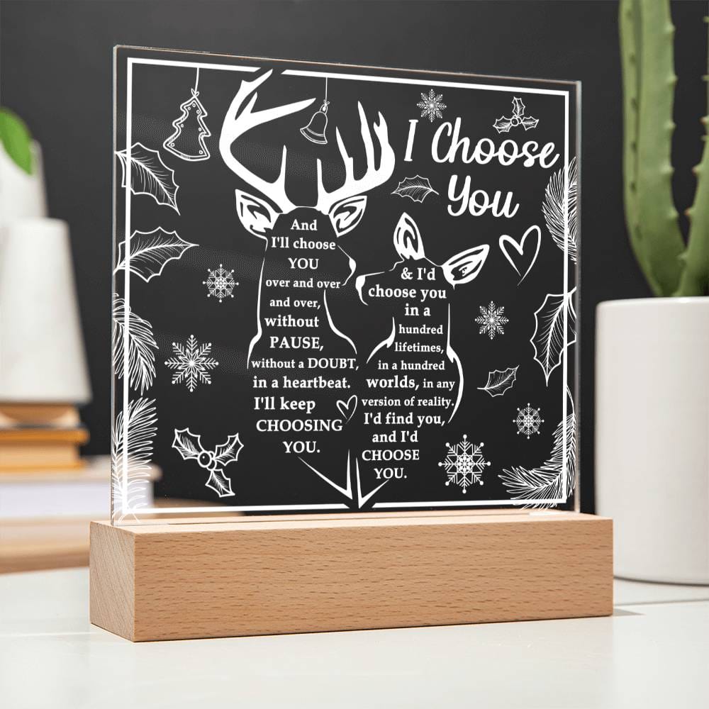 To My Soulmate | I Choose You | Acrylic Palque