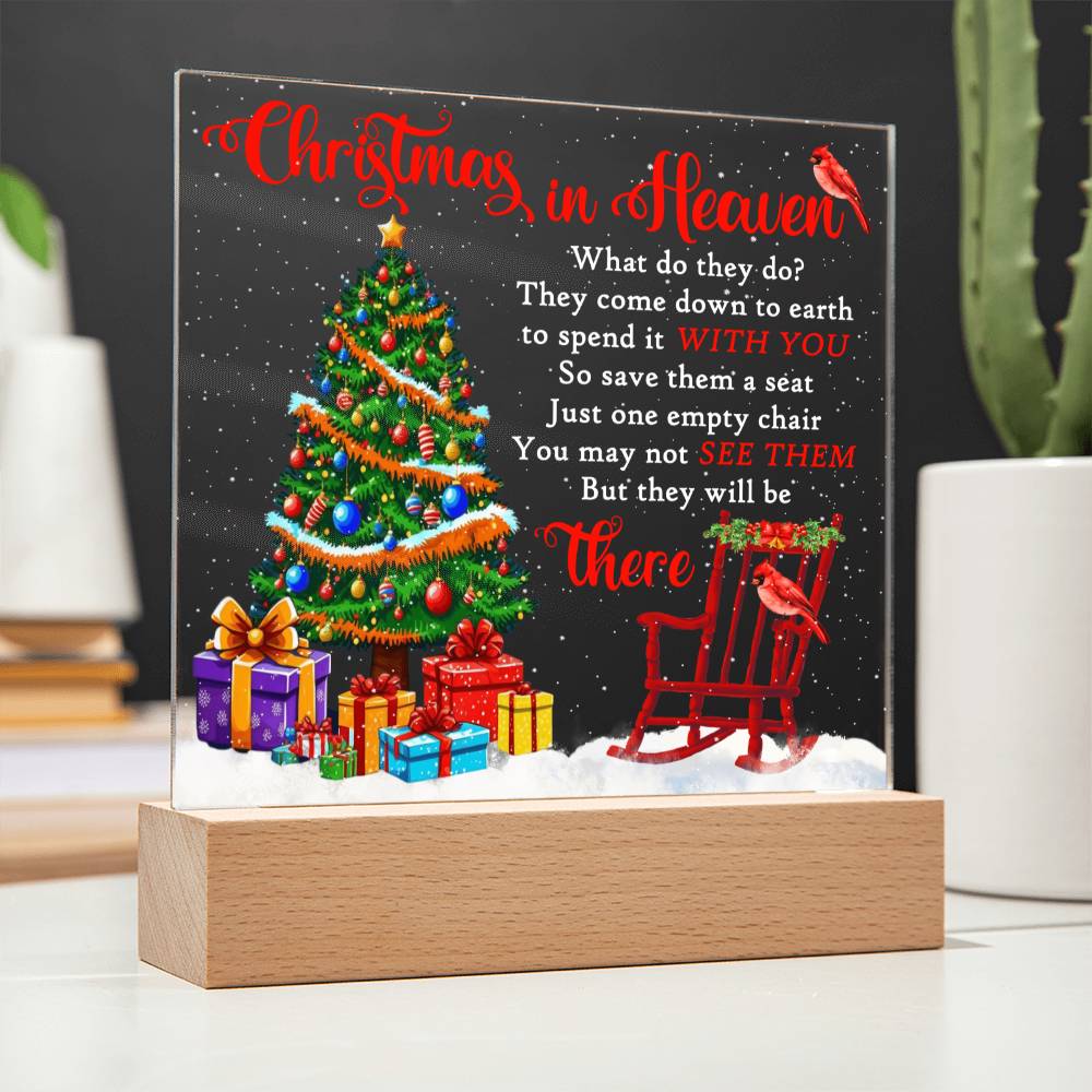 Christmas in Heaven | Acrylic Plaque - JENACDirect