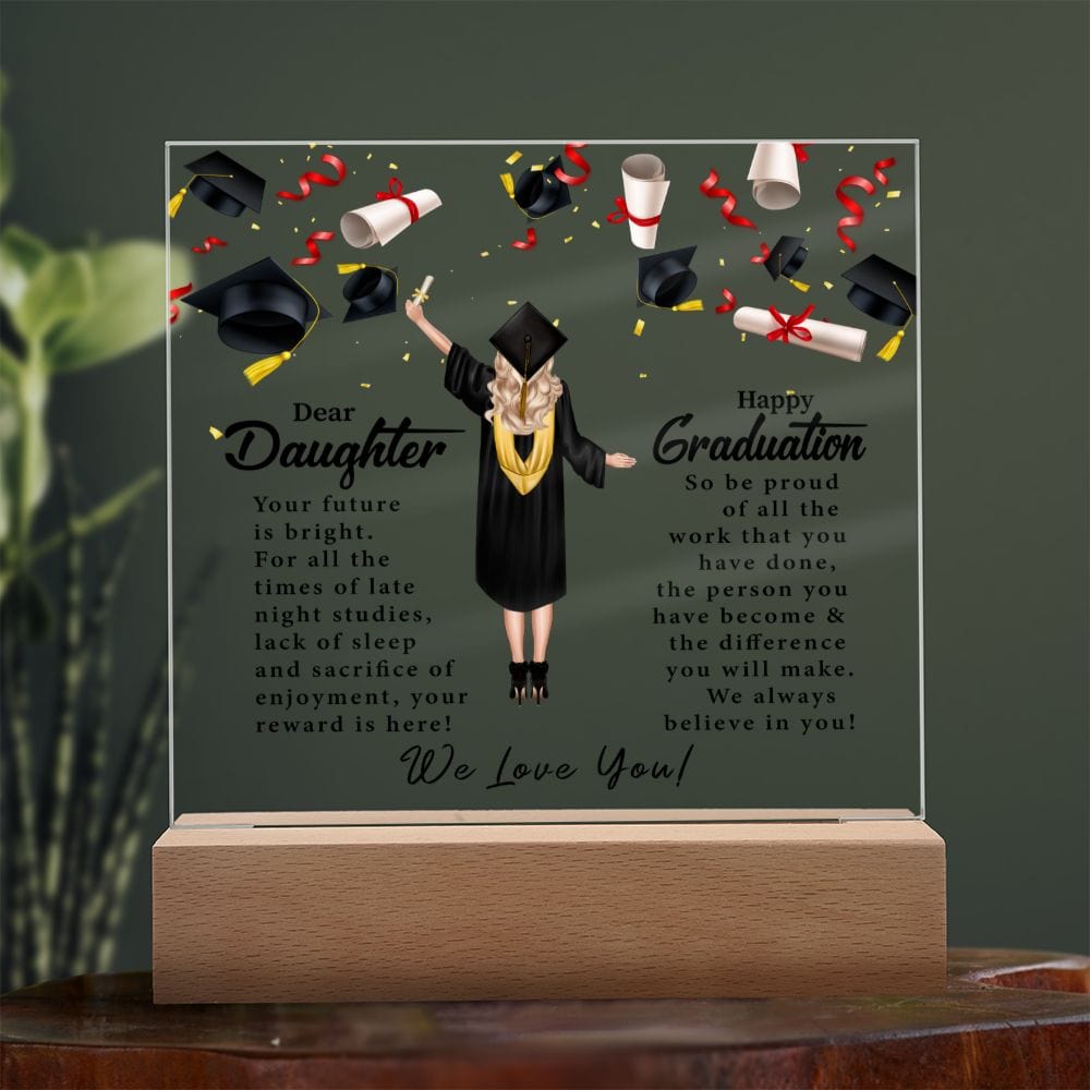 Dear Daughter | Happy Graduation | Acrylic Plaque - JENACDirect