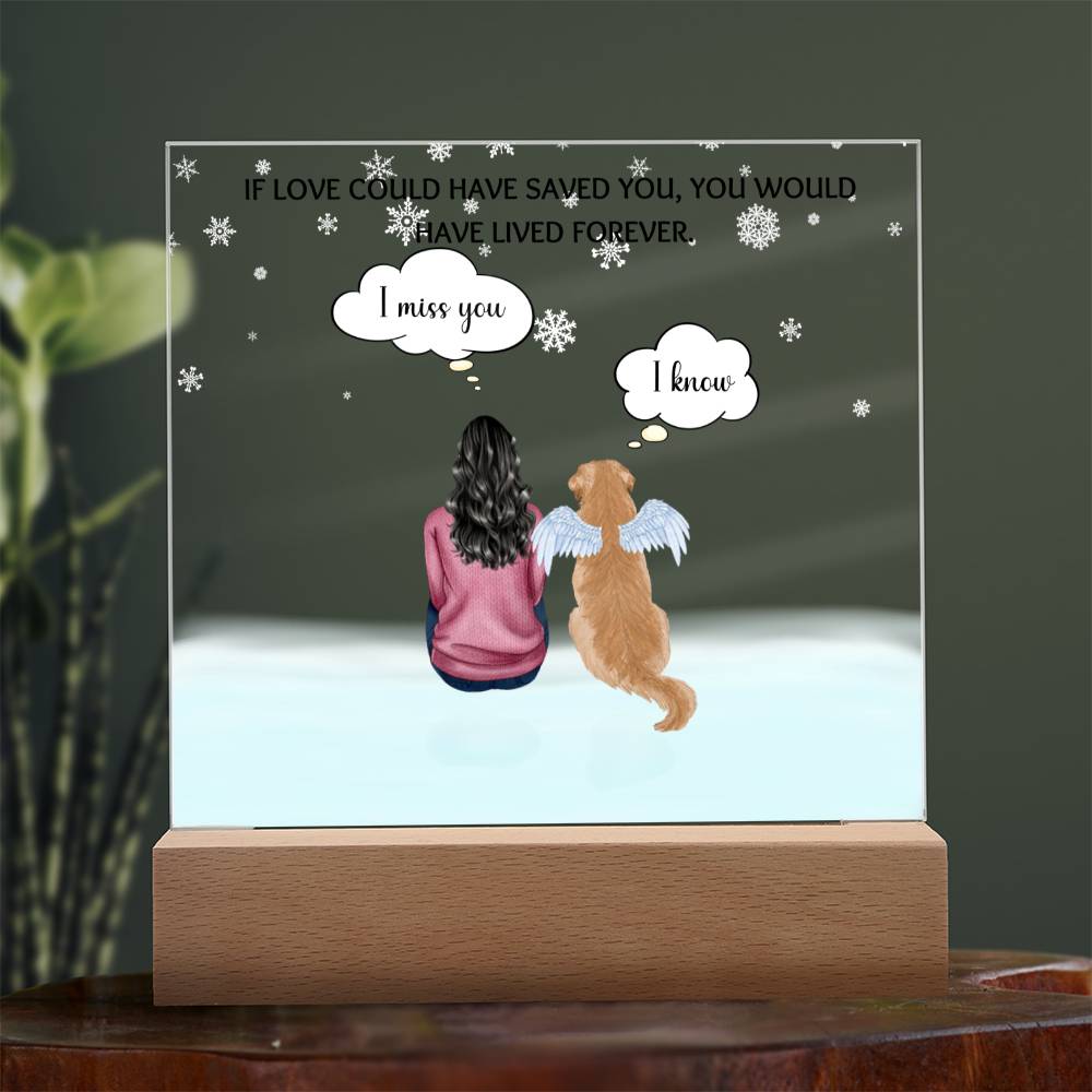 Personalized Pet Memorial Acrylic Plaque