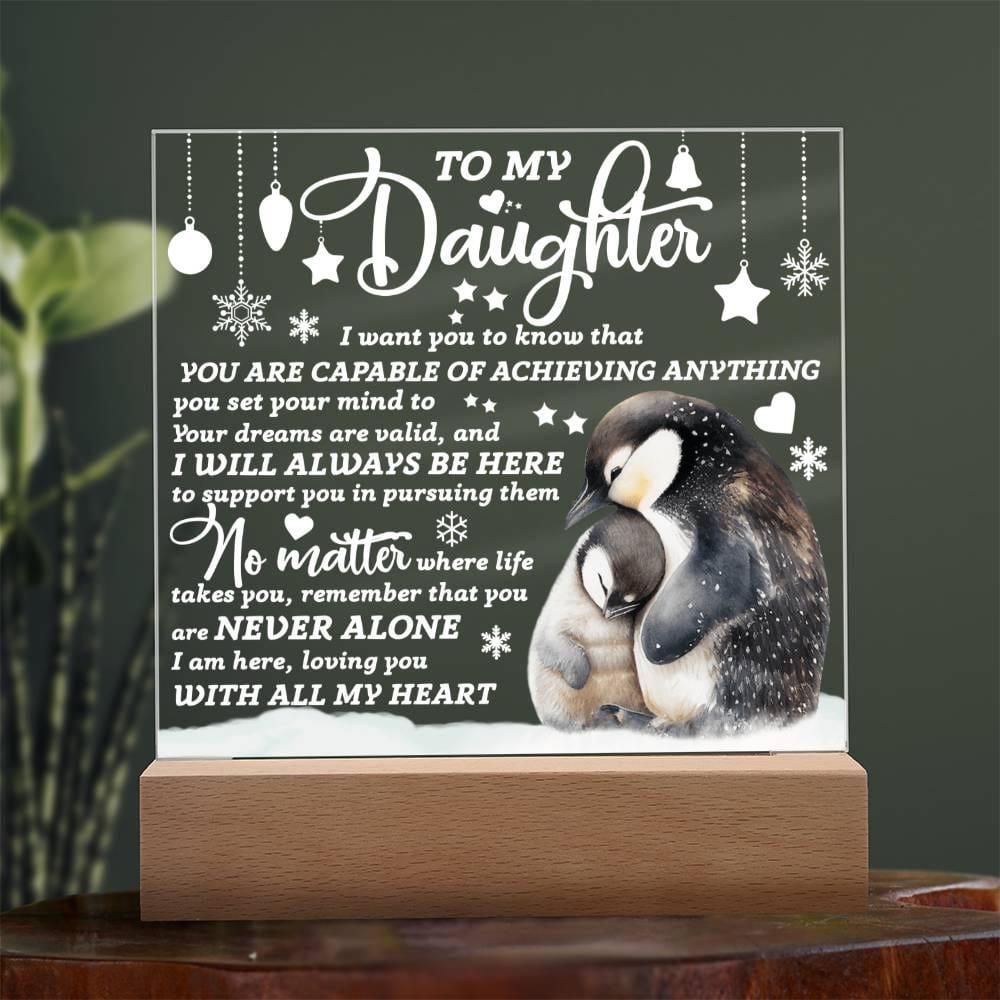 Daughter | Loving you | Acrylic Plaque