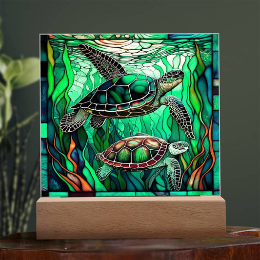 Stained Glass | Turtle | Acrylic Plaque