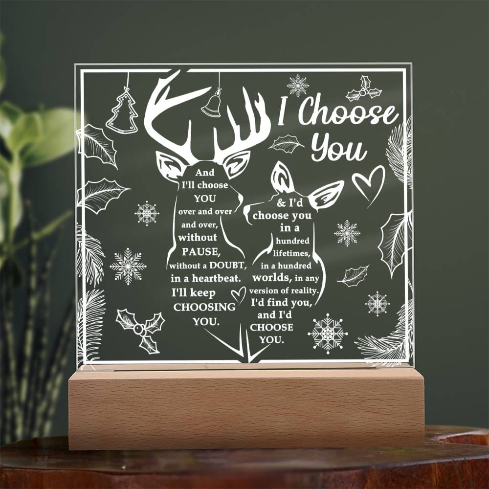 To My Soulmate | I Choose You | Acrylic Palque